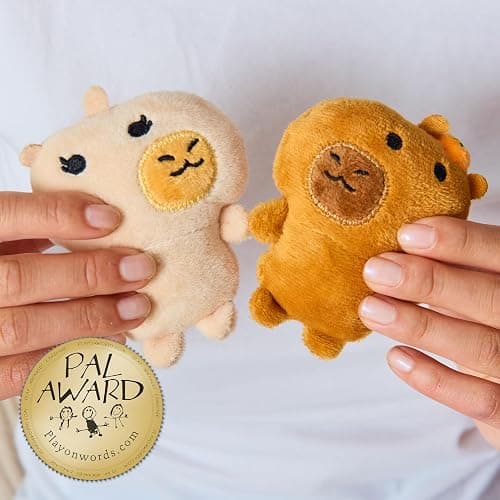WHAT DO YOU MEME? Emotional Support Capybaras by Relatable, Cuddly Plush Toys and Stuffed Animals, Cute for Animal Lovers, Includes 5 Plushies with Basket, thumbnail 2