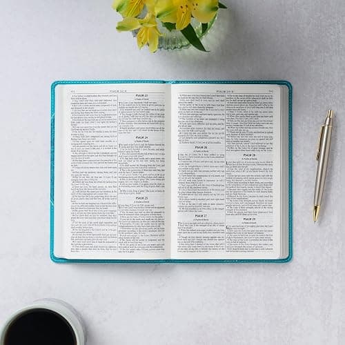KJV Holy Bible, Gift Edition for Girls/Teens King James Version, Faux Leather Flexible Cover, Teal Butterfly (KJV Gift Editions) thumbnail 5