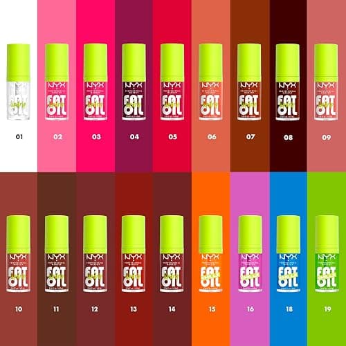 NYX Professional Makeup Fat Oil Chillz, Moisturizing, Shiny and Vegan Tinted Lip Gloss - Polar Peppermint (Sheer Blue) thumbnail 7