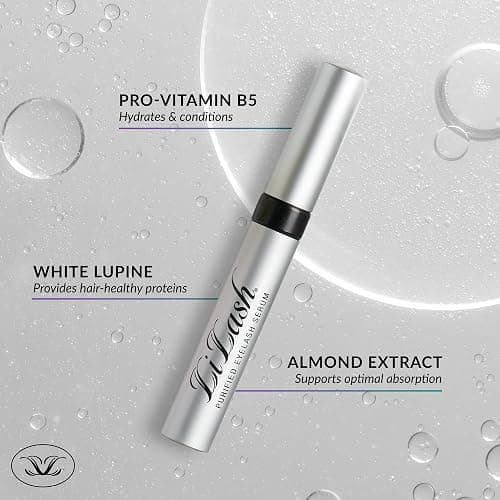 LiLash Purified Eyelash Serum to Grow Longer & Fuller-Looking Lashes - Eyelash Growth Enhancer, Safe for Use with Contacts, Lash Extensions, Sensitive Eyes - Vegan & Cruelty-free (2mL, 90-Day Supply) thumbnail 4