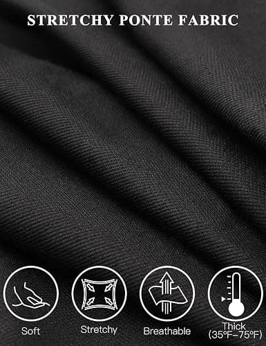 Tapata Women's 28''/30''/32''/34'' Stretchy Bootcut Dress Pants with Pockets Tall, Petite, Regular for Office Work Business thumbnail 4