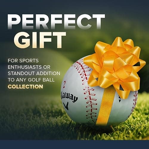 GBM Callaway Chrome Soft Certified Refinished Baseball Golf Balls - 12 Pack - Designed with Stitching Pattern - Par-FECT for Any Golf Outing! thumbnail 7