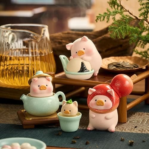 maidimiao Lulu The Pig Piggy Chinese Cuisine Restaurant Series Blind Box Figures Home dector 1PC Figurine Ornament thumbnail 2