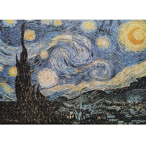 BEIWO Puzzle-Starry Night by Vincent Van Gogh Jigsaw Puzzles, 1000 Piece Puzzles for Adults and Kids (Starry Night, Square-1000 Pieces) thumbnail 5