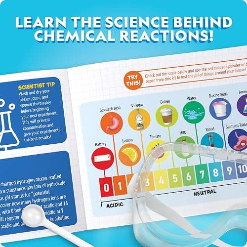 National Geographic Amazing Chemistry Set - Chemistry Kit with 100+ Science Experiments Including Crystal Growing and Reactions, Science Kit for Kids, STEM Gift for Boys and Girls (Amazon Exclusive) thumbnail 6