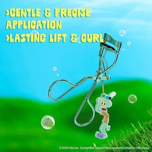 wet n wild Eyelash Curler & Charm, Gentle Silicone Cushion Pad, Curls & Lifts Lashes – Squidward thumbnail 3