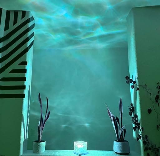 Ocean Wave Light Projector | Northern Lights Aurora & Water Ripple Lamp | Ocean Mood Light & Night Light with Remote, Multi-Mode Moving Waves & Aurora Effects for Bedroom, Living Room, and Party Decor thumbnail 8