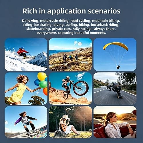 IRTANG 4K Vlogging Pocket Camera with 330° Rotating Lens & Face Tracking, Portable Pocket Digital Camera for YouTube ＆ TikTok with 128GB Card, Handheld Camera Tripod ＆ Carrying Bag (Pink) thumbnail 8
