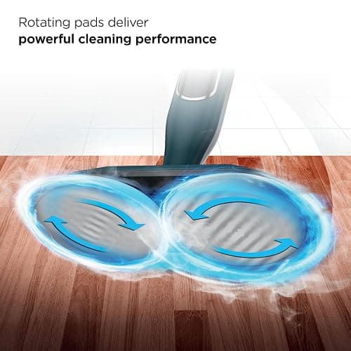 Shark Steam & Scrub All-in-One Scrubbing and Sanitizing Hard Floor Steam Mop, 2 Steam Modes, 2 Dirt Grip Soft Scrub Pads Included, XL Removable Water Tank, Swivel Steering, Teal, S8002BRN thumbnail 3