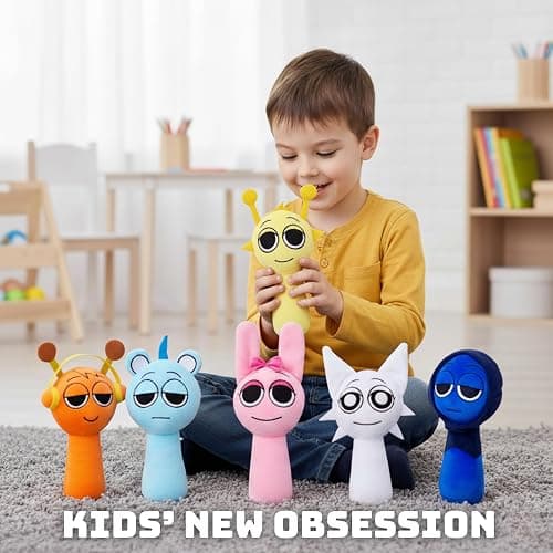 Soft Plush Toys Set – Phase 1 Soft Stuffed Characters, Adorable Collectible Plush Dolls, Great for Fans & Kids (6 pcs) thumbnail 5