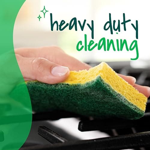 Scotch-Brite Heavy Duty Scrub Sponge, 12 Kitchen Sponges, Designed for Tough Messes in the Kitchen, Lasts 3X Longer*, Best for Cast Iron Skillets, Outdoor Grills, Flexible, Durable & Strong thumbnail 6