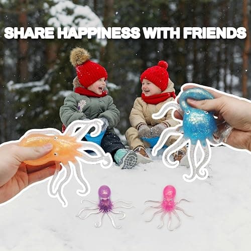 ZTATU Octopus Stress Balls for Adults Sensory Fidget Toys (1PCS) Squishy Toys for Kids Sea Animals Stress Ball, Party Favors Stress Relief Gifts Easter Basket Stuffers thumbnail 6