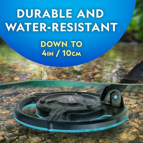 National Geographic Starter Metal Detector Kit for Kids - Kids Metal Detector with 7.4" Waterproof Coil & Trowel, Lightweight Gold Detector, Beach Detecting, Gift for Boys & Girls thumbnail 3