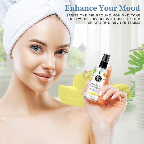 Woolzies Laundry Essential Oil Linen Spray Set | Use with Wool Dryer Balls, Face, & Body, Natural Room Mist | Includes Petal Fresh, Still Breeze, Citrus Clean 50 ML thumbnail 5
