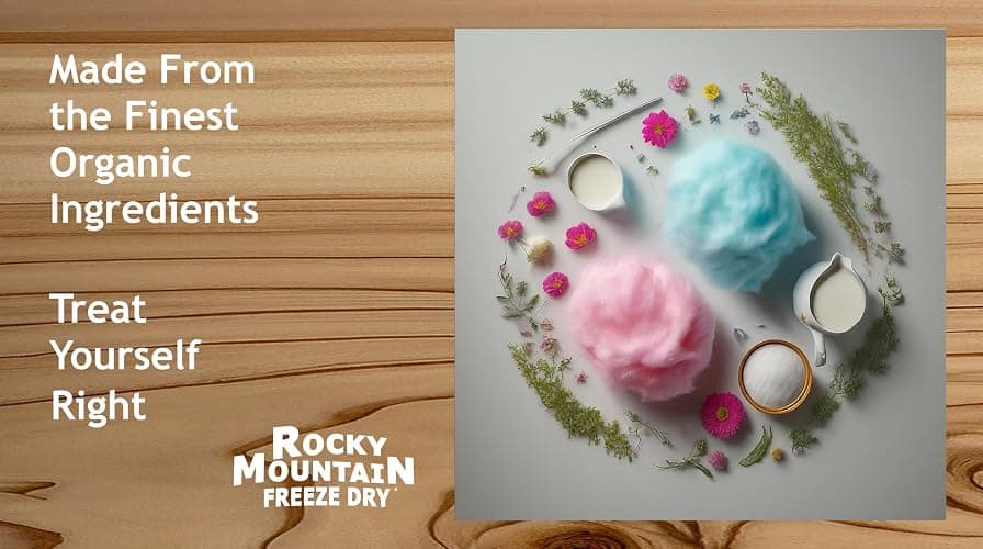 Freeze Dried Ice Cream – Cotton Candy Ice Cream That Doesn’t Melt – Sweet Fun Crunchy Treat – Rocky Mountain Freeze Dry (1 OZ, Cotton Candy) thumbnail 4