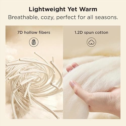 Bedsure Comforters Queen Size Duvet Insert, All Season Bed Comforter, Quilted Down Alternative Duvet, Box Stitched Comforter with Corner Tabs, Machine Washable, 88 x 88 Inches (White) thumbnail 4