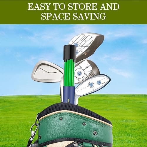 Seticek Golf Alignment Sticks 2 Pack,Upgraded 48" Collapsible Alignment Stick Golf Training Aid for Aiming, Putting, Swing Trainer, Golf Training Sticks with Clear Tube Case thumbnail 7