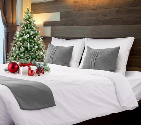 Utopia Bedding Bed Pillows for Sleeping Queen Size (White), Set of 2, Cooling Hotel Quality, Gusseted Pillow for Back, Stomach or Side Sleepers thumbnail 2