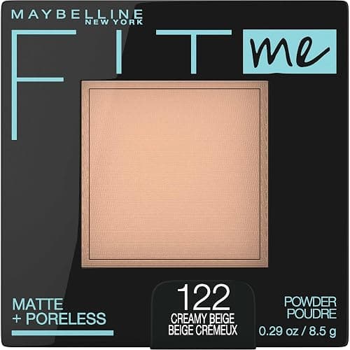 Maybelline Fit Me Matte + Poreless Pressed Face Powder Makeup & Setting Powder, Creamy Beige, 1 Count - Image 1
