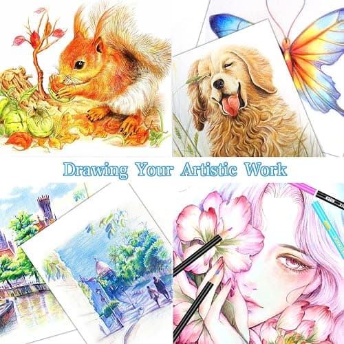 Efimeso 83 Colouring Pencil Set, Drawing & Sketching Pencils with Charcoal & Graphite, Art Supplies for Adults thumbnail 8