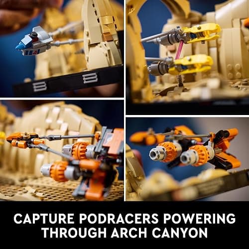 LEGO Star Wars: The Phantom Menace Mos ESPA Podrace Diorama, Build and Display Model for Adults, Star Wars Fan Gift with Anakin Skywalker's Podracer, 75380 thumbnail 4