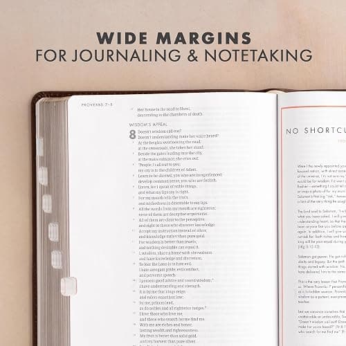 CSB She Reads Truth Bible, Brown Genuine Leather, Indexed, Black Letter, Full-Color Design, Wide Margins, Notetaking Space, Devotionals, Reading ... Ribbon Markers, Easy-to-Read Bible Serif Type thumbnail 8