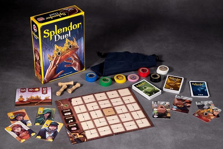 Splendor Duel Board Game - Two-Player Strategy Game for Intense Gem Collecting Battles - Fun Family Game for Kids and Adults, Ages 10+, 2 Players, 30 Minute Playtime, Made by Space Cowboys thumbnail 2