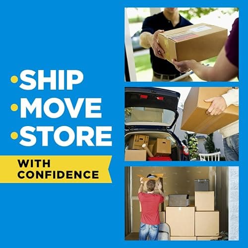 Scotch Heavy Duty Shipping Packing Tape, Clear, Packing Tape for Moving Boxes and Packaging Supplies, 1.88 in. x 22.2 yd., 6 Roll Dispensers, Moving Supplies thumbnail 9