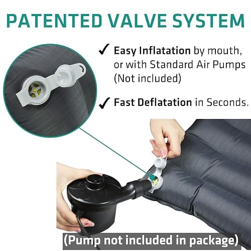 TREKOLOGY UL80 Ultralight Sleeping Pad – Inflatable Camping Sleeping Pad - 40D Nylon Compact Hiking Mat – Lightweight Air Mattress for Backpacking & Tent Camping thumbnail 6