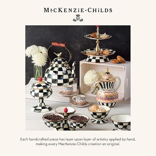 MACKENZIE-CHILDS Kitchen Pasta Spoon, Silicone Spaghetti Spoon, Black-and-White Courtly Check thumbnail 6