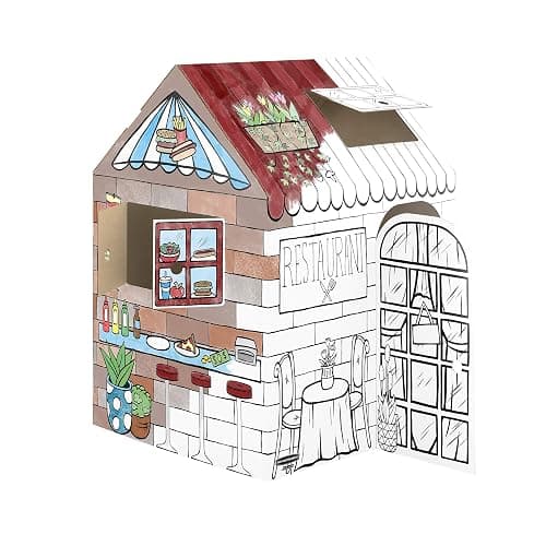 Bankers Box at Play Large Color in Treats N' Eats Playhouse, Cardboard Playhouse and Life Size Craft Activity for Kids and Families thumbnail 4