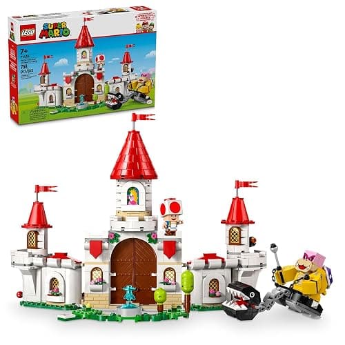 LEGO Super Mario Battle with Roy at Peach’s Castle, Nintendo Character Mario Toy for Kids, Castle Toy & Adventure Set, Gift for Girls, Boys & Gamers Ages 7 and up, 71435 - Image 1
