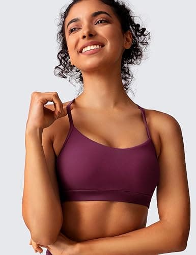 BAYDI Clouduxi Y Back Sports Bras for Women - Light Support Racerback Yoga Bra, A-C Cups thumbnail 2