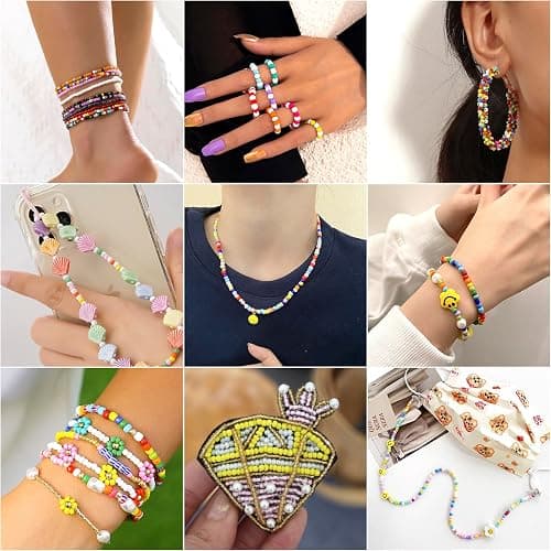 1500Pcs 4mm Lampwork Rondelle Seed Beads 20 Colors Pastel Crystal Pony Beads Bulk for Crafts DIY Friendship Bracelets Earring Beading Jewelry Making Supplies thumbnail 4