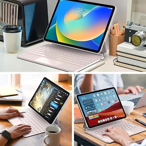 runelk Keyboard Case for iPad 10th Generation 2022 & 11th (A16, 2025) – Magic-Style Keyboard with Multi-Touch Trackpad – Floating Cantilever Stand – Magnetic Case for iPad 10.9 inch 10th / 11th Gen. thumbnail 8