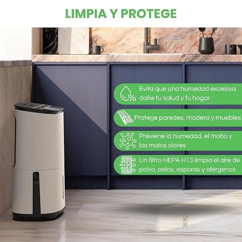 Deshumidificador y purificador de aire MeacoDry Arete One 25L – Ultra silencioso y de bajo consumo - gran capacidad para eliminar humedad y moho con filtro HEPA eficiente thumbnail 7