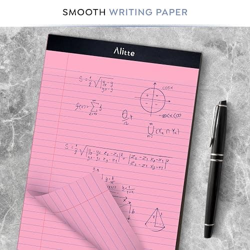 Alitte Colored Legal Pads 8.5 x 11, Pack of 12 - Perforated Wide Ruled Writing Note Pads - Premium Thick Paper, No Ink Bleeding - Lined Legal Pad For Home, Office, School, Business - 50 Sheets thumbnail 6