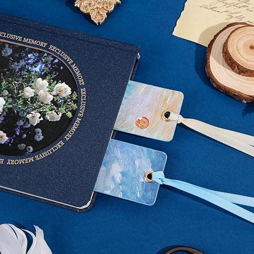 2Pcs Oil Painting Bookmarks for Women, Bookmarks Set for Book Lover,Book Marks for Reading,Vintage Book Marks for Kids Students Classroom Gift for Teacher Woman with a Parasol & Impression of Sunrise thumbnail 4