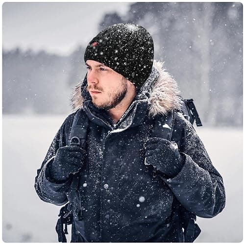 Svpro Battery Heated Beanie Hat - Rechargeable Warm Winter Cap thumbnail 4