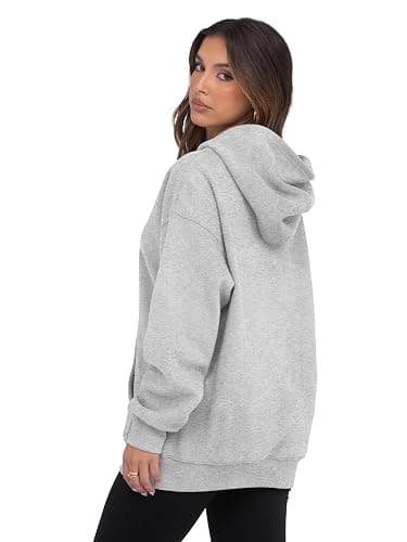 Womens Oversized Hoodies Fleece Loose Hooded Sweatshirt Fall Winter Outfits 2025 Trendy Clothes thumbnail 5