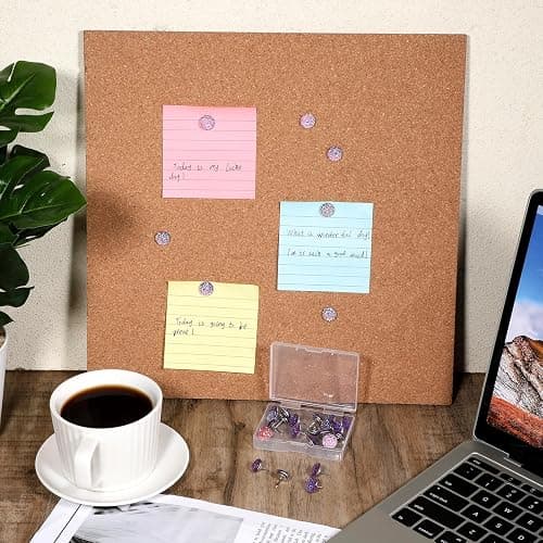 30Pcs Decorative Thumb Tacks, Glitter Rhinestone Purple Push Pins, 0.45” Shiny Diamond Thumb Tacks, Cute Push Pins for Corkboard, Home Office Supplies thumbnail 2