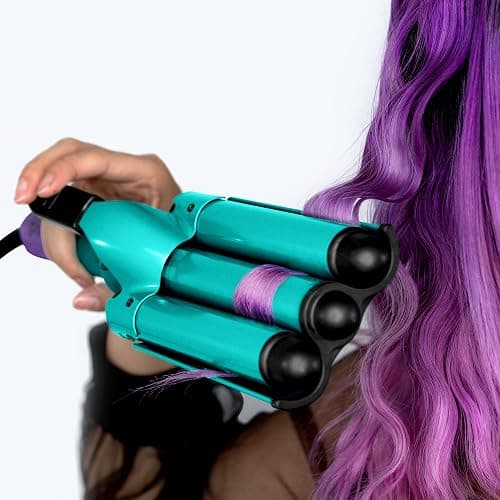 Bed Head Wave Affair Jumbo 3 Barrel Hair Waver | Quick Styling, Serious Hold, & Less Heat Damage, Heat Protectant Glove Included for Easy, Custom Styling thumbnail 5