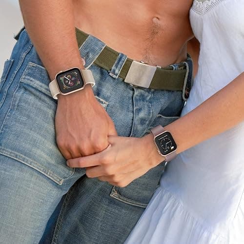 Sport Band Compatible with Apple Watch Bands 49mm 46mm 45mm 44mm 42mm 41mm 40mm 38mm, Soft Silicone Replacement Strap with Classic Clasp for iWatch Series 11 10 9 8 7 6 5 4 3 2 1 SE Ultra Women Men thumbnail 6