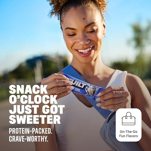 BUILT Bar Puff Protein Bars - Cookies 'N Cream - 17g Protein Snack Bars with Collagen - Calorie Conscious, No Gluten Free - 12 Count thumbnail 6