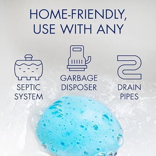Glisten Garbage Disposer Cleaner and Freshener, Sink Disposal Odor Eliminator with Foaming Action, Lemon Scent, Made in the USA, 4 Packets thumbnail 5