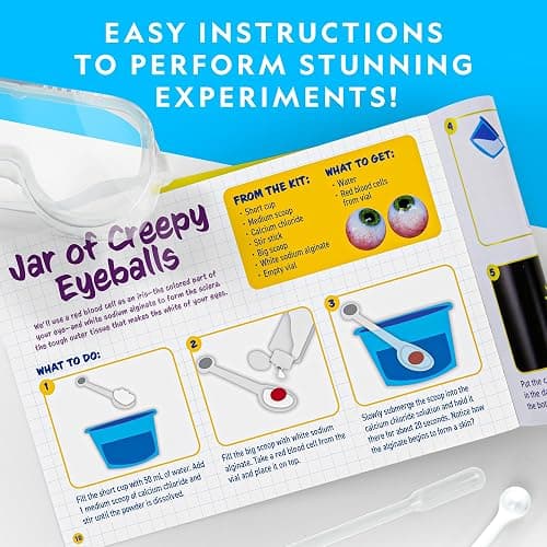 National Geographic Gross Science Kit - 45 Gross Science Experiments- Dissect a Brain, Make Slime, Creepy STEM Project for Boys and Girls, Birthday Gifts for Kids 8-12 (Amazon Exclusive) thumbnail 6