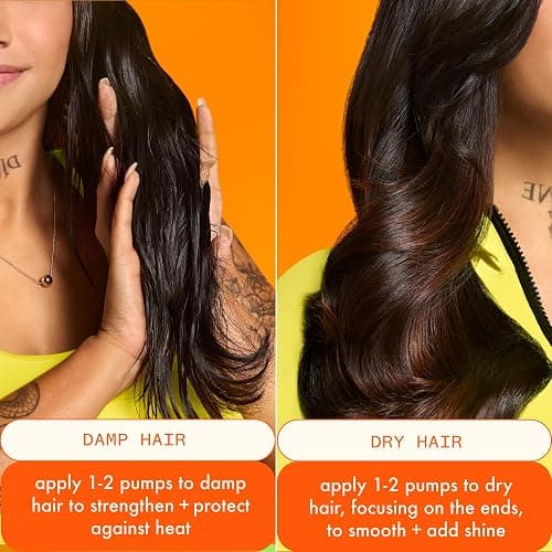 amika superfruit star lightweight hair styling + heat defense oil | heat protection, strengthen + reduce breakage, smooth frizz, add glossy shine | for all hair types thumbnail 6