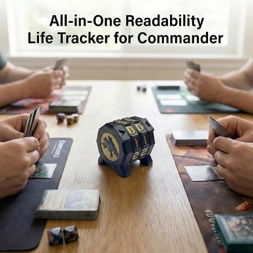 MTG Life Counter, 00-99 Range Poison Counter Wheel with Lotus Symbol, Readability Health Tracker Dial for Commander EDH Damage, Friday Night Magic, RPG TGG Card Games thumbnail 6