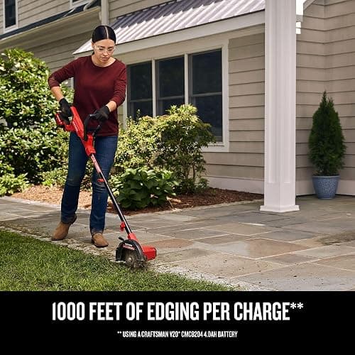 CRAFTSMAN 20V Edger Lawn Tool, Cordless Trencher, Bare Tool Only (CMCED400B) thumbnail 5