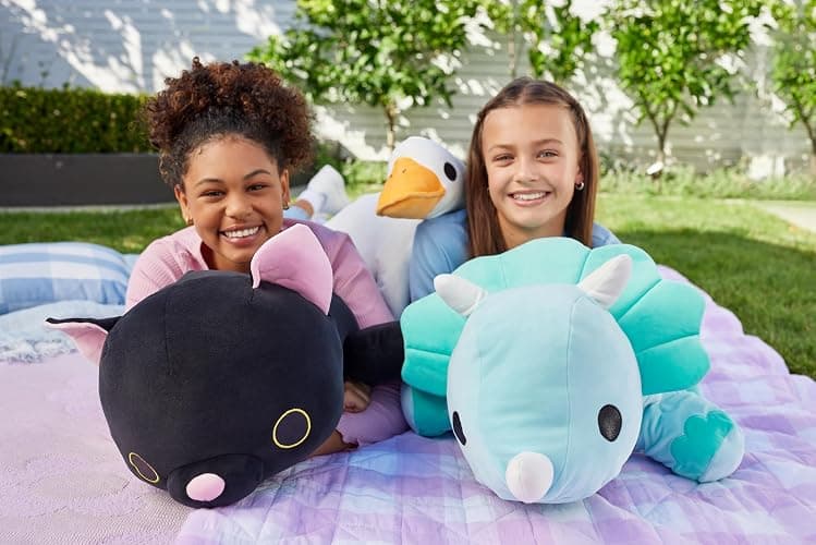 Hug-A-Lumps Triceratops Delilah by ZURU, Large, 4.4 lbs, Cuddly Squishy Weighted Plush, Sleeping Pillow Plush, Stuffed Animal (Triceratops) thumbnail 2